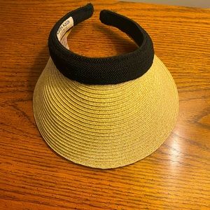 Women’s paper braided clip-on visor